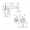 Змішувач для раковини Hansgrohe Axor Bouroullec 19125000 - Фото 1